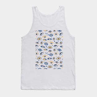 Eyes Pattern - Evil Eye Bead Tank Top